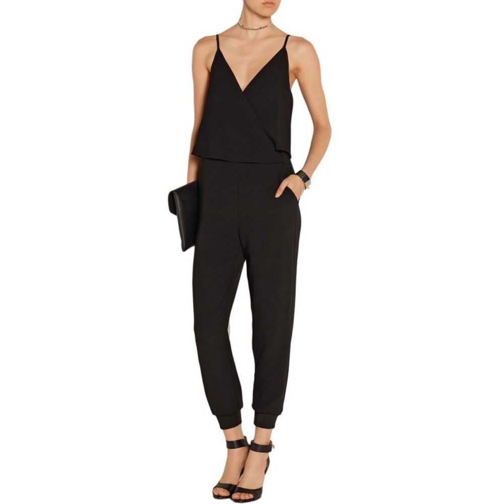 Crepe Theory size 4 Black Jumpsuit with Sleek Design